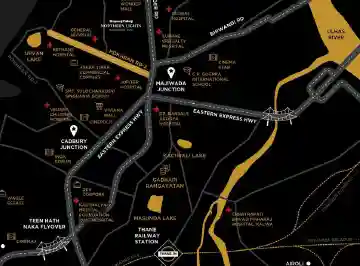 Shapoorji Northern Lights location map, Pokhran Road 2, Thane